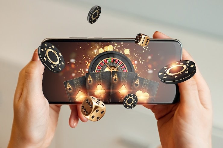 Mobile phone showing helpwinslot new games interface